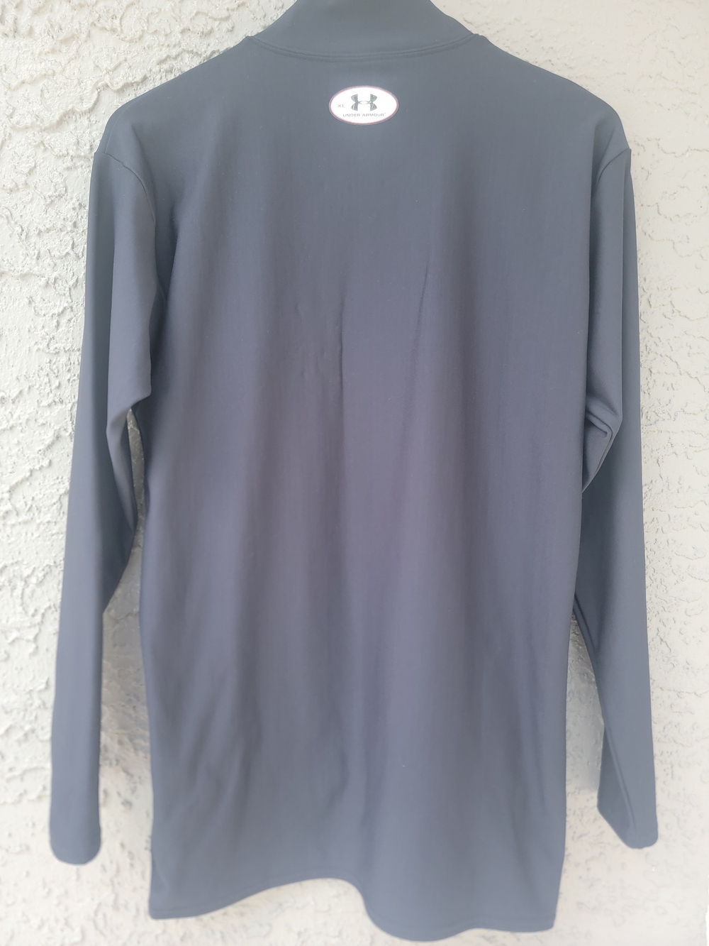 Under Armour ColdGear Men’s XL Black Compression Mock Neck Long Sleeve layer top - Picture 6 of 13